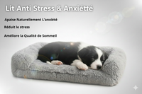 Coussin Anti-Stress en Peluche pour Chien et Chat - Lit Apaisant et Moelleux