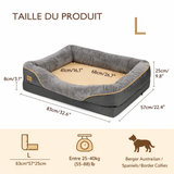 Panier Orthopédique Chien Senior Grande Taille Anti-Douleurs, Lavable, Antidérapant