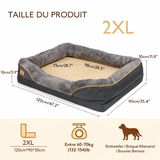 Panier Orthopédique Chien Senior Grande Taille Anti-Douleurs, Lavable, Antidérapant