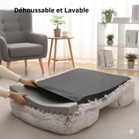 Coussin Anti-Stress en Peluche pour Chien et Chat - Lit Apaisant et Moelleux