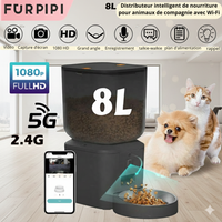 Distributeur Automatique pour Chat et Chien - Idéal Propriétaires Absents avec Caméra HD et Wi-Fi
