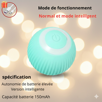 Balle Interactive pour Chat d'Intérieur qui s'Ennuie - Stimulation Automatique