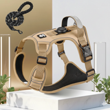 Harnais Anti-Traction avec Support AirTag Intégré – Retrouvez Votre Chien en 1 Clic + Laisse Offerte