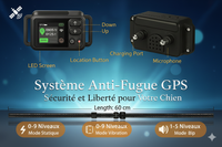 Système Anti-Fugue GPS pour Chien Fugueur - Clôture Invisible 2000M Grands Espaces