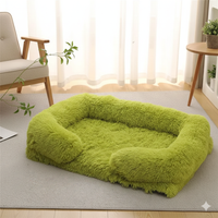 Coussin Anti-Stress en Peluche pour Chien et Chat - Lit Apaisant et Moelleux