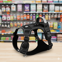 Harnais Anti-Traction avec Support AirTag Intégré – Retrouvez Votre Chien en 1 Clic + Laisse Offerte