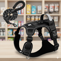 Harnais Anti-Traction avec Support AirTag Intégré – Retrouvez Votre Chien en 1 Clic + Laisse Offerte