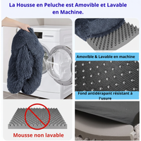 Coussin Anti-Stress en Peluche pour Chien et Chat - Lit Apaisant et Moelleux