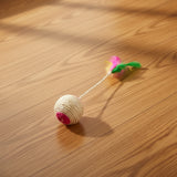 Balle griffoir interactive en sisal - jouet durable pour chat