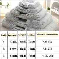 Coussin Anti-Stress en Peluche pour Chien et Chat - Lit Apaisant et Moelleux