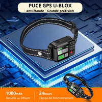 Happy Animalia GPS anti-escape collar for dogs, invisible fence, 2000m range, waterproof, rechargeable battery.