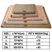 Happy Animalia orthopedic dog bed with waterproof faux fur in beige, pink, and grey. Features 3D foam for joint support.