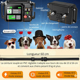 Happy Animalia GPS anti-escape collar for dogs, invisible fence, 2000m range, vibration and sound alerts, waterproof IP67.